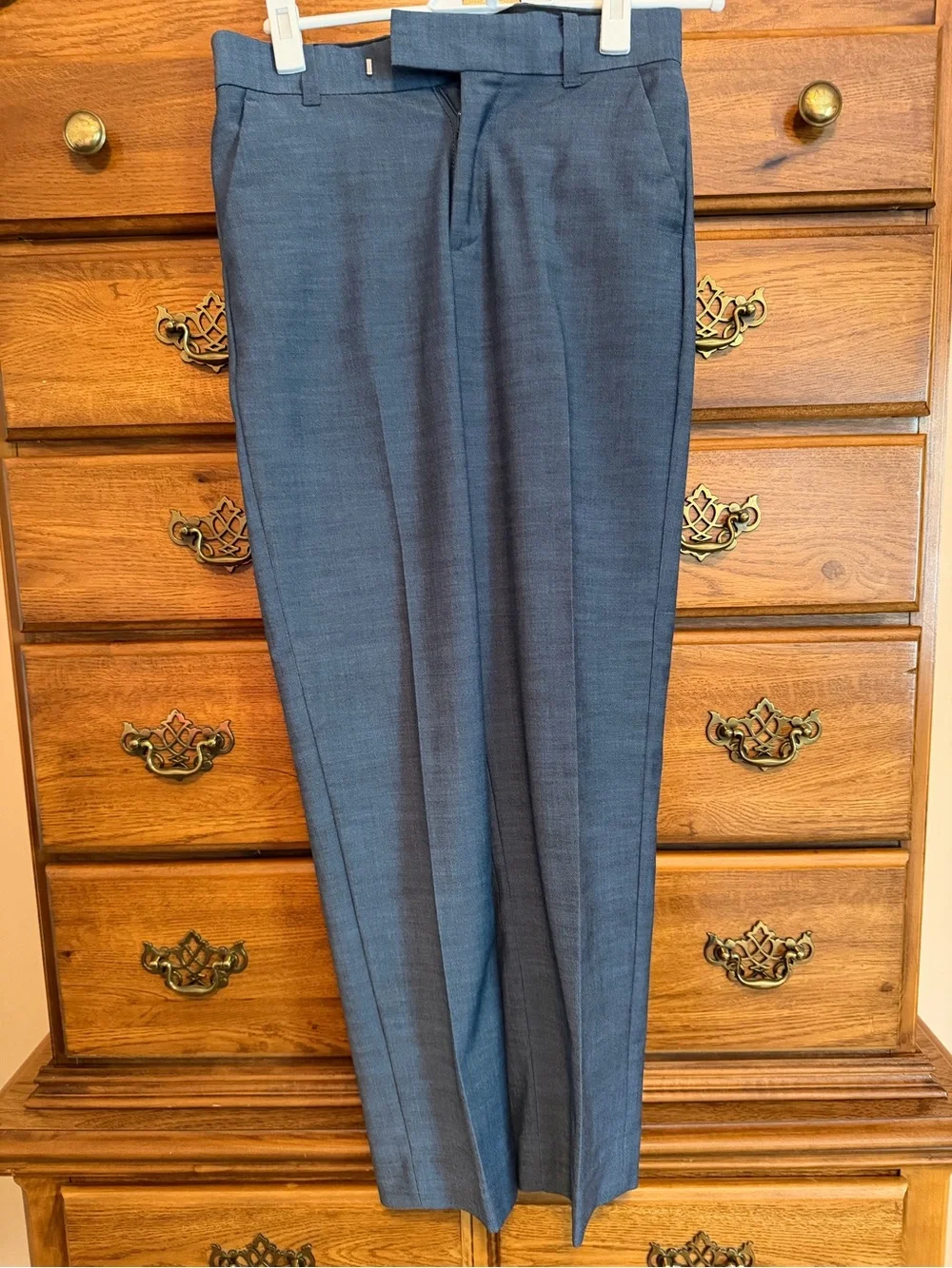 Calvin Klein Boy’s Slate Gray Two-Piece Suit Blazer & Trousers